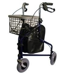 Balkonik trójkołowy z torbą i koszykiem