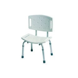 Krzesło prysznicowe z oparciem aluminiowe