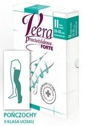 Veera Forte ccl.2 pończochy krótkie zamknięte palce / czarne