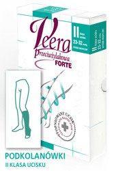 Veera Forte ccl.2 Podkolanówki długie otwarte palce / karmel