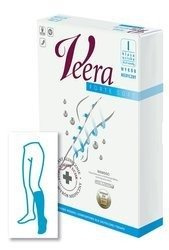 Podkolanówki Veera Forte Soft ccl.1 krótkie, zamknięte palce / karmel