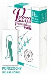 Veera Forte ccl.2 Pończochy długie zamknięte palce / czarne