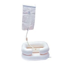 pneumatyczna miska do mycia głowy z prysznicem